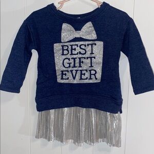Kids Casual Dress with Silver Accents